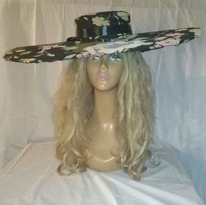 Women's Wide Brim Custom Floral Derby Fancy HAT